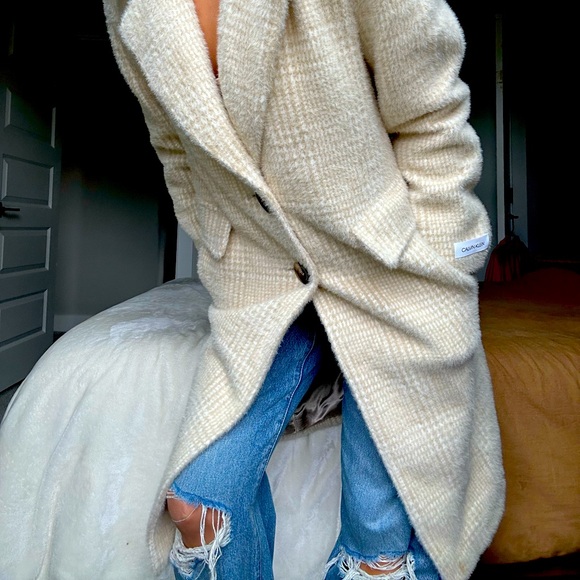 Cutie Calvin Klein Button Front Coat - Picture 1 of 3